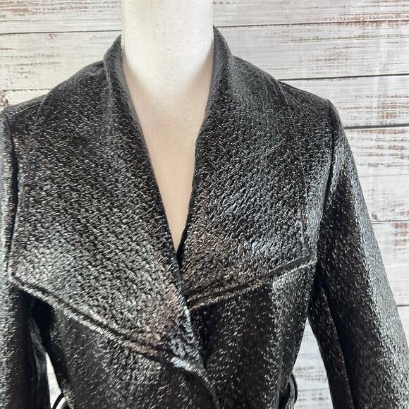 Weatherproof Vintage Women's Long Wrap Jacket w/ Belt size Small Career Church - Picture 4 of 15